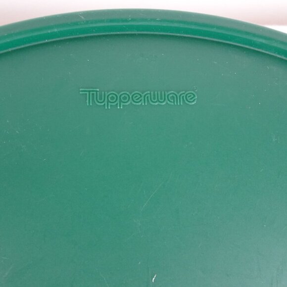 Tupperware Preludio Acrylic Salad Bowl Tray Lid Seal 3 Piece Set Green - Picture 9 of 13